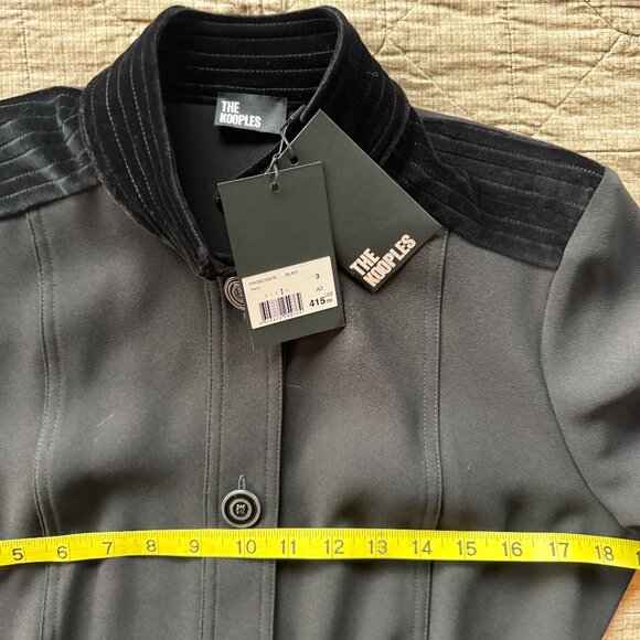 The Kooples - Marta belted velvet trim dress - Picture 11 of 11